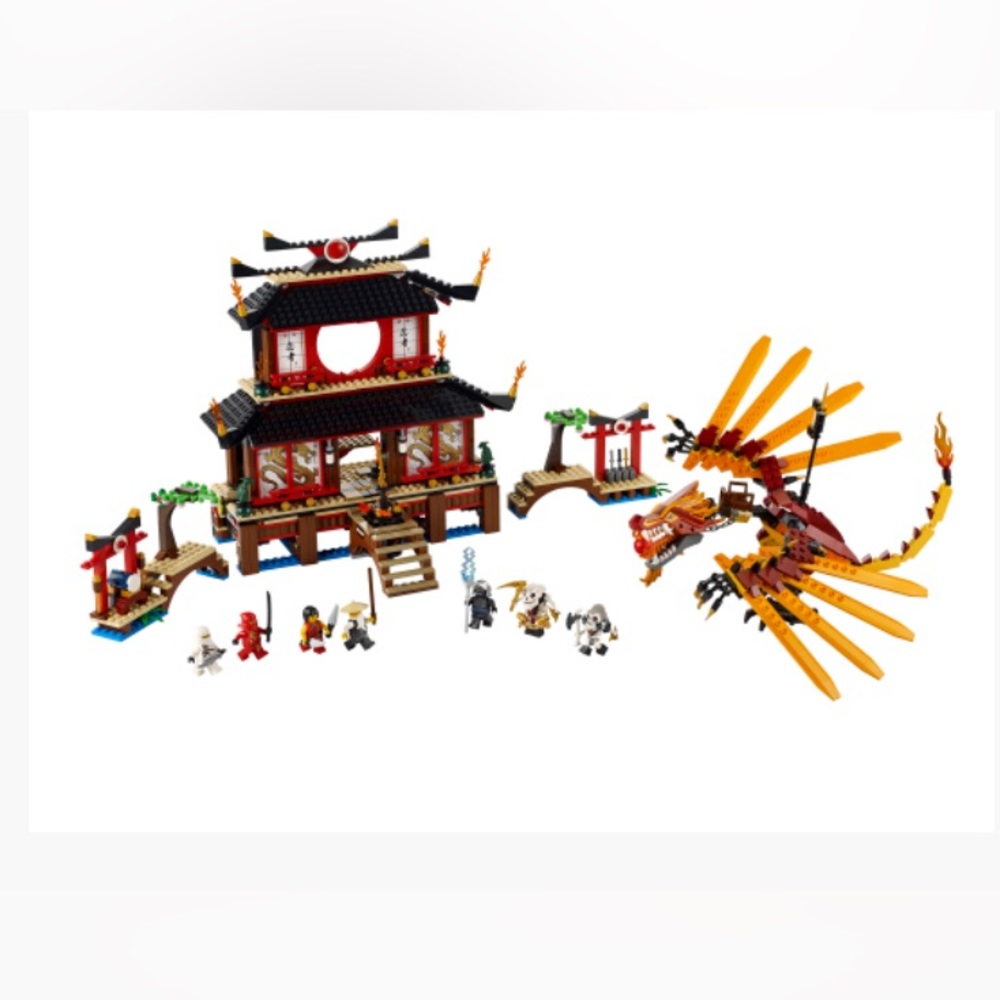 Retired and rare Lego 2507 Ninjago Fire Temple